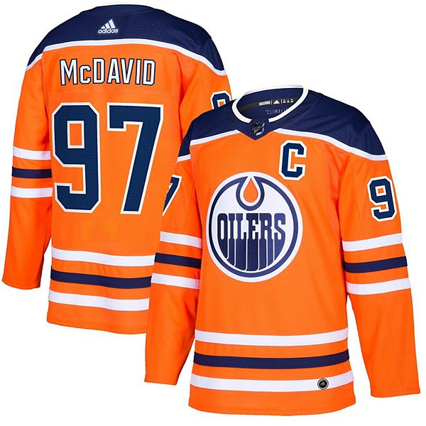  Connor McDavid Edmonton Oilers #97 Orange Men's 2 Stripe Team  Apparel Jersey (Large/X-Large) : Sports & Outdoors