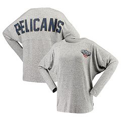 G-III 4Her by Carl Banks New Orleans Pelicans Women's White MVP Raglan  Hoodie Long Sleeve T-Shirt