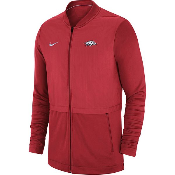 Men's Nike Cardinal Arkansas Razorbacks 2018 Sideline Hybrid Jacket