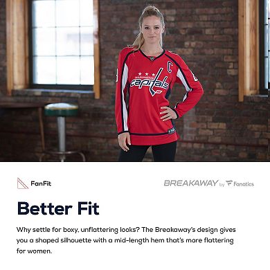 Women's Fanatics Alexander Ovechkin White Washington Capitals Breakaway Player Jersey