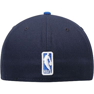 Men's New Era Navy/Blue Dallas Mavericks Official Team Color 2Tone 59FIFTY Fitted Hat