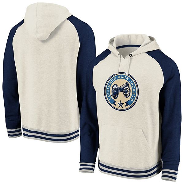 Columbus Blue Jackets Fanatics Branded Puck Deep Lace-Up Pullover Hoodie -  Navy