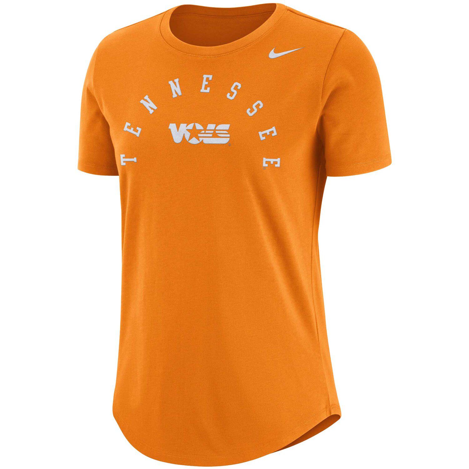 orange nike t shirt women's