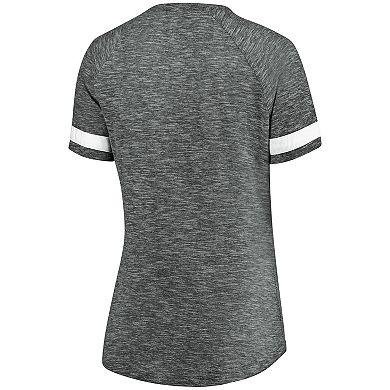 Women's Fanatics Branded Gray/White Brooklyn Nets Showtime Winning With Pride Notch Neck T-Shirt