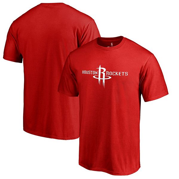 Men's Red Houston Rockets Primary Logo T-Shirt