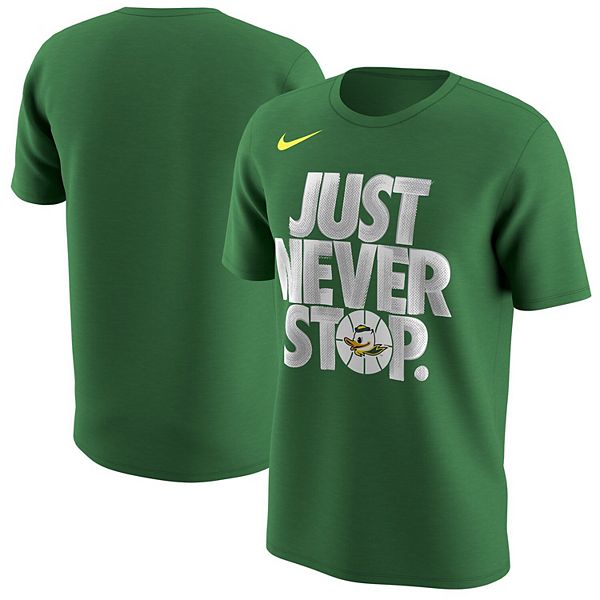 Men's Nike Kelly Green Oregon Ducks Just Never Stop T-Shirt