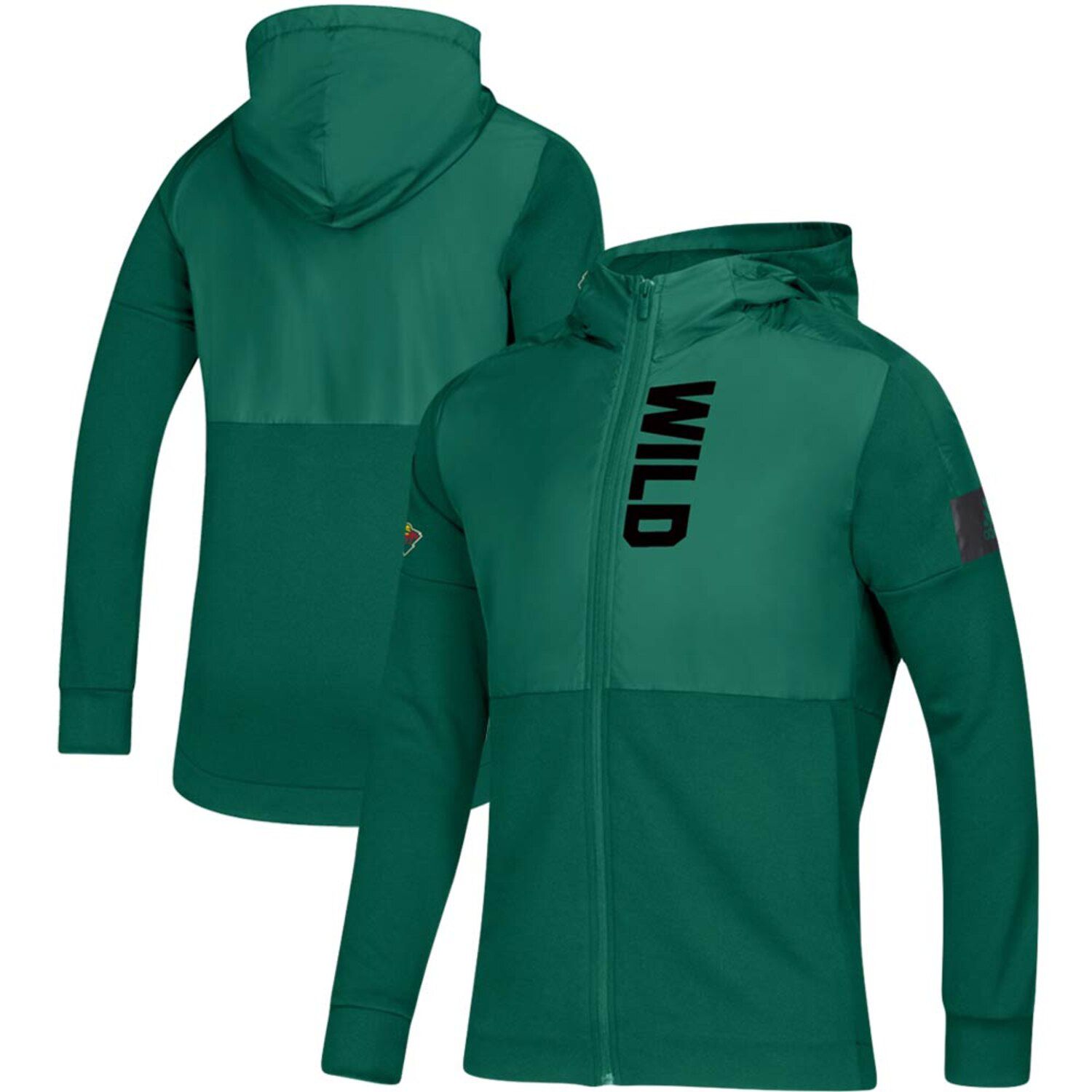 adidas green zip hoodie