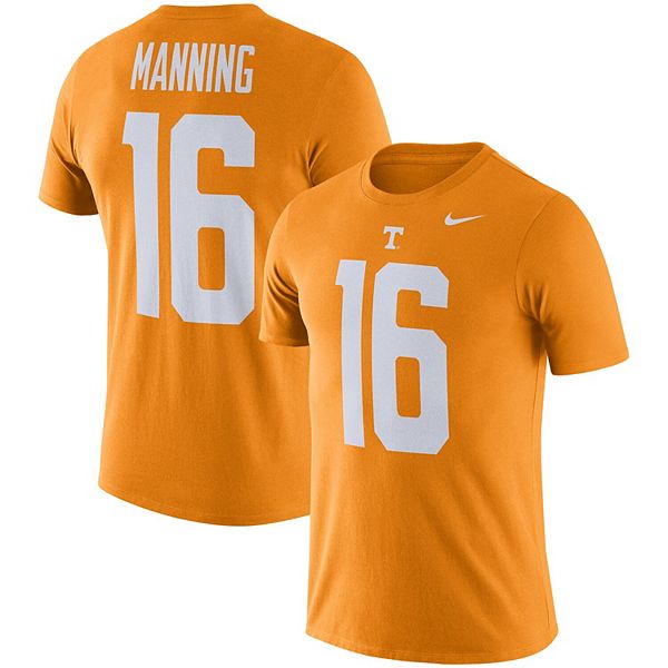 Men's Nike Peyton Manning Tennessee Orange Tennessee Volunteers Football Name & Number Performance T-Shirt