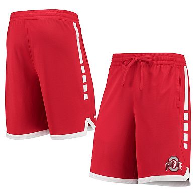 Men's Nike Scarlet Ohio State Buckeyes School Logo Elite Stripe ...
