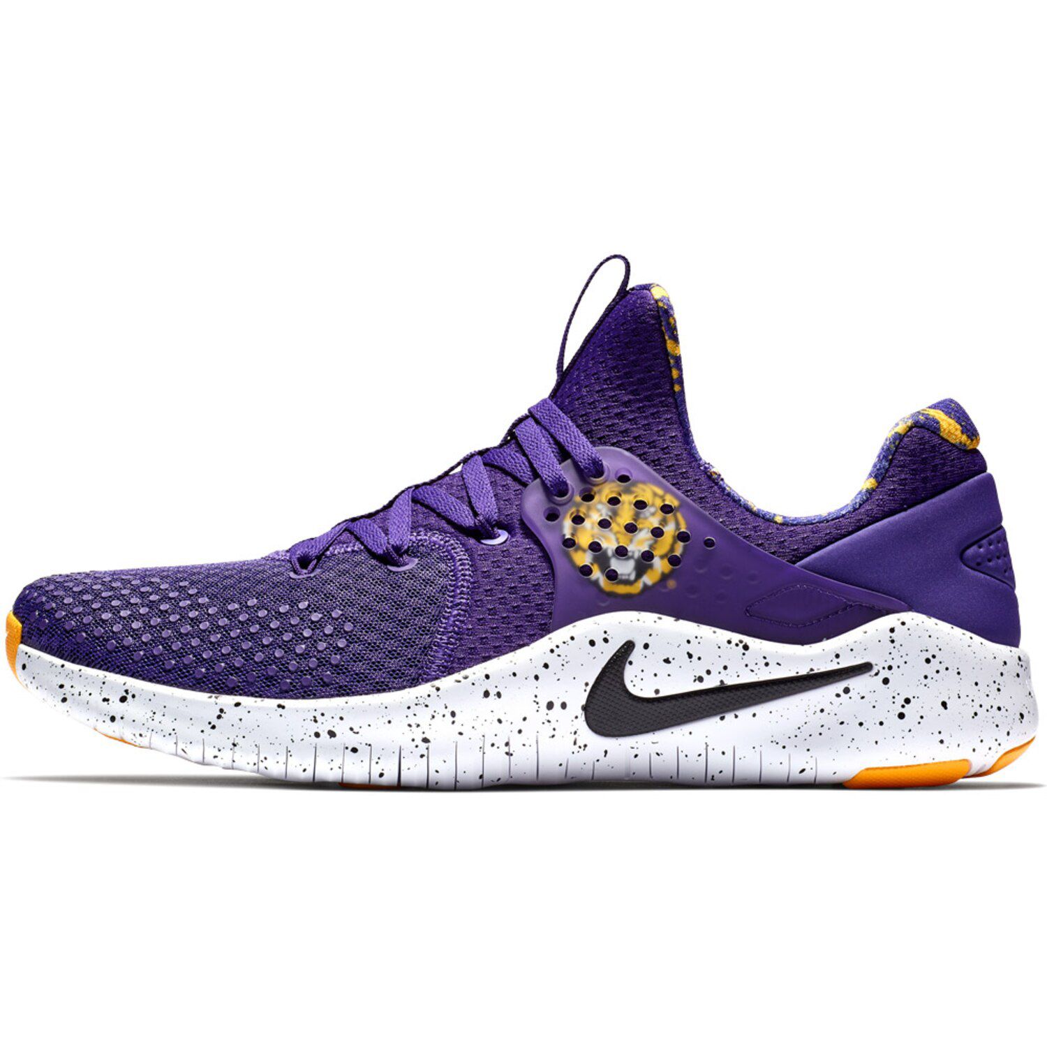 purple and gold nike sneakers