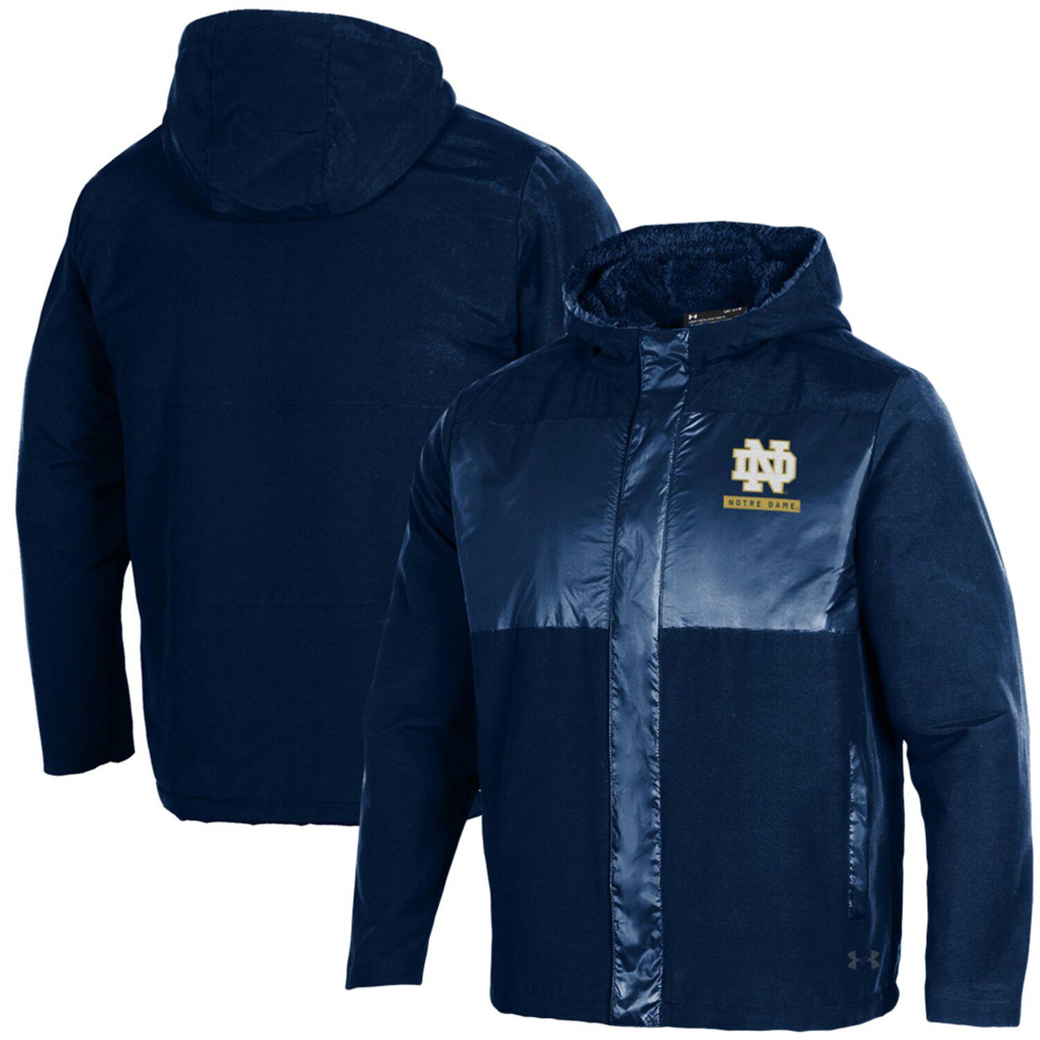 notre dame under armour puffer jacket