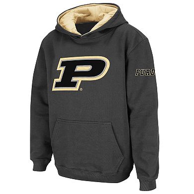 Youth Stadium Athletic Charcoal Purdue Boilermakers Big Logo Pullover ...