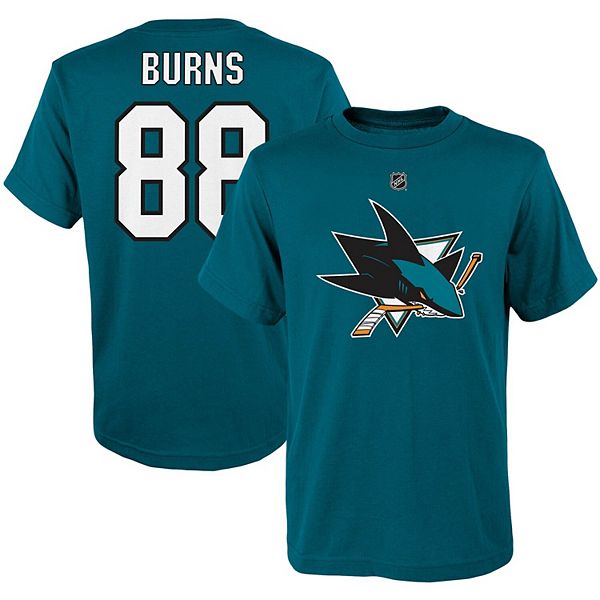 Brent Burns San Jose Sharks Youth Player Name & Number T-Shirt - Teal