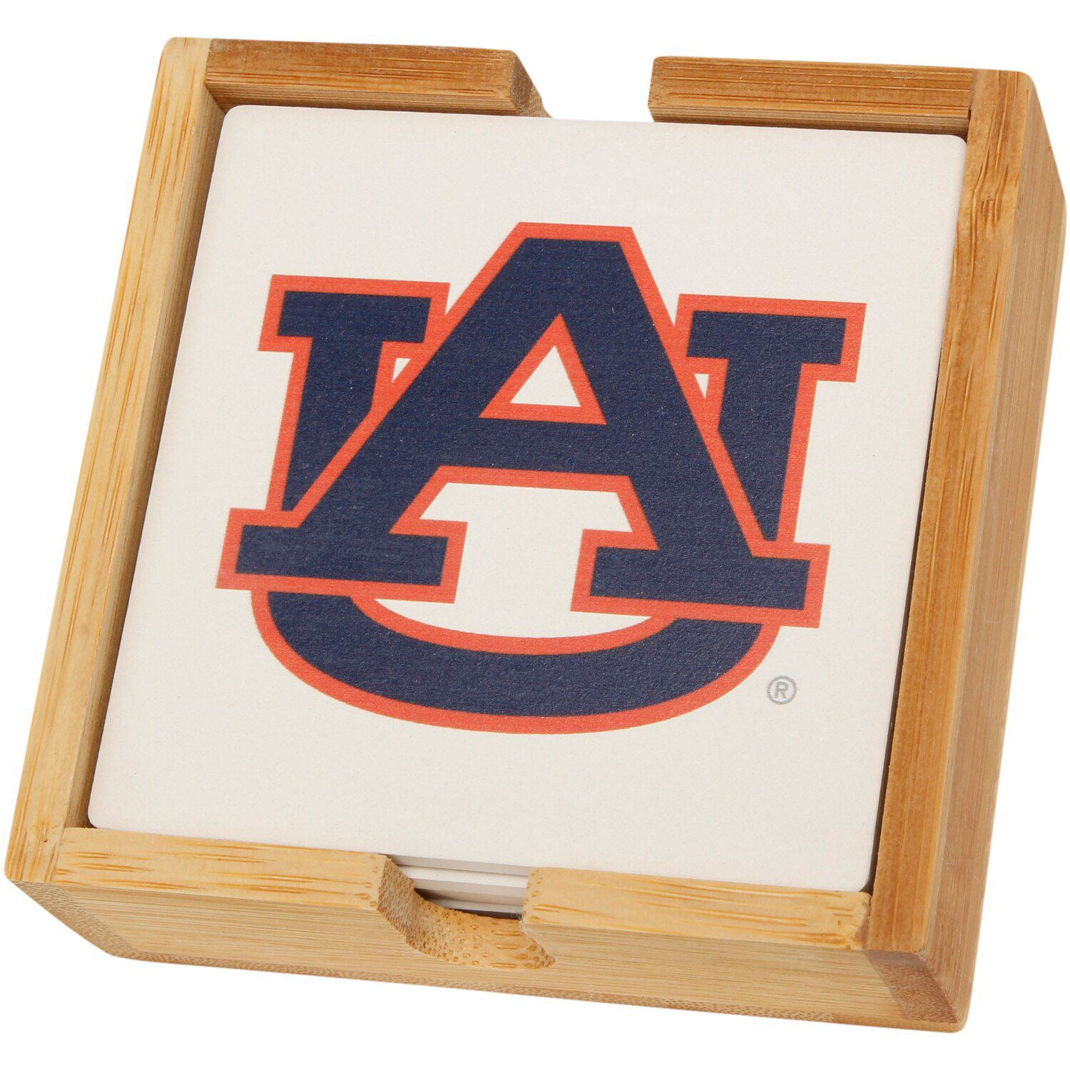 Image for Unbranded Auburn Tigers Four-Pack Team Logo Square Coaster Set at Kohl's.