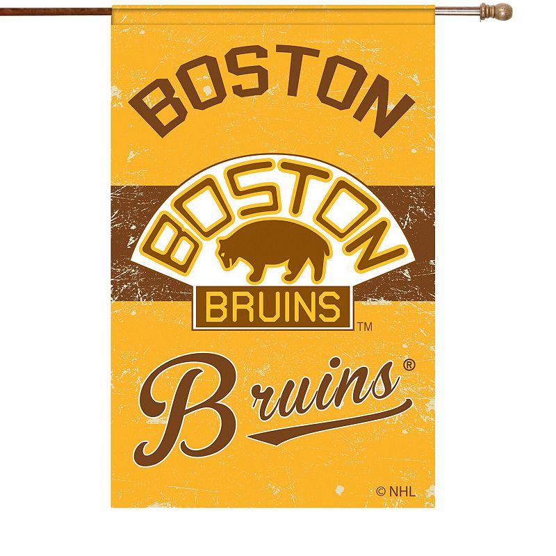Boston Bruins 44 x 29 Vintage Vertical House Flag, Multicolor