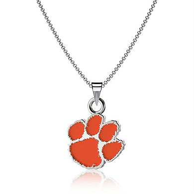 Dayna Designs Clemson Tigers Enamel Pendant Necklace