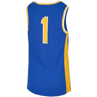 Youth Nike #1 Royal Pitt Panthers Replica Team Basketball Jersey