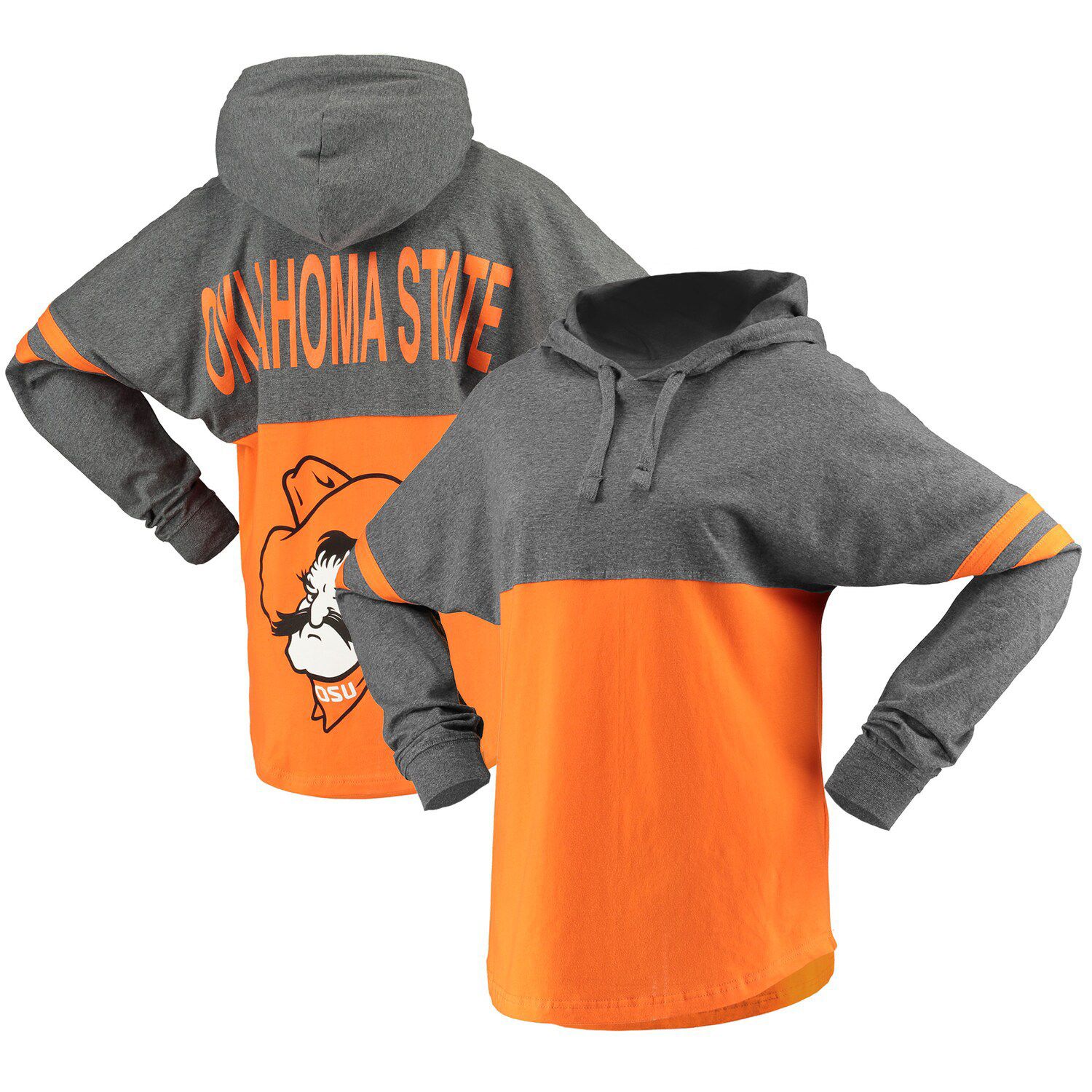 oversized orange hoodie women's