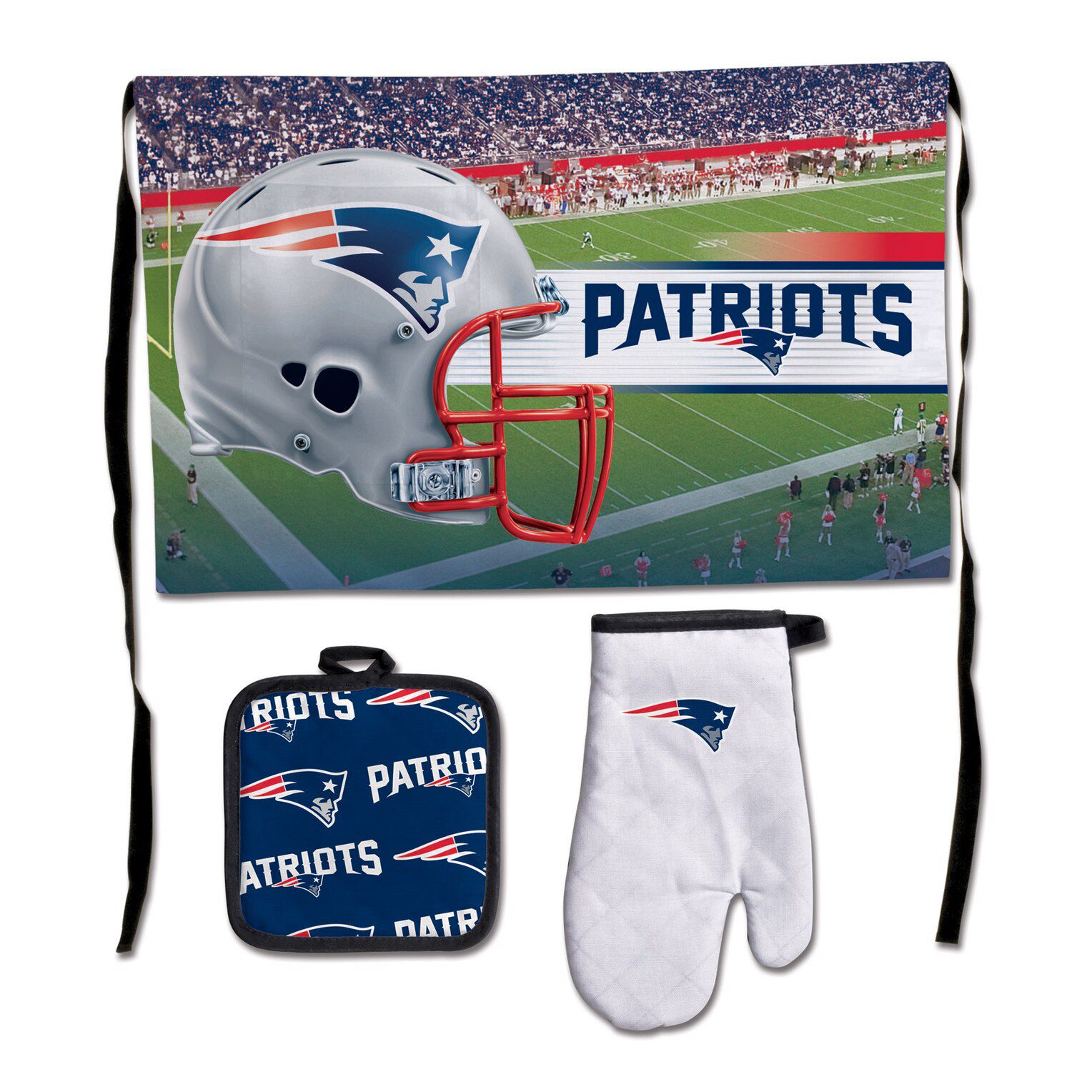 The Memory Company New England Patriots 3-Piece Artisan Kitchen