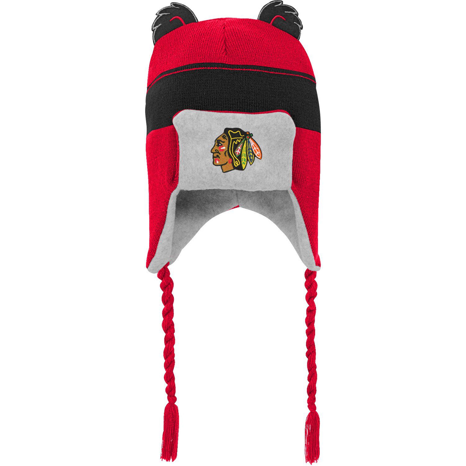 blackhawks trapper hat