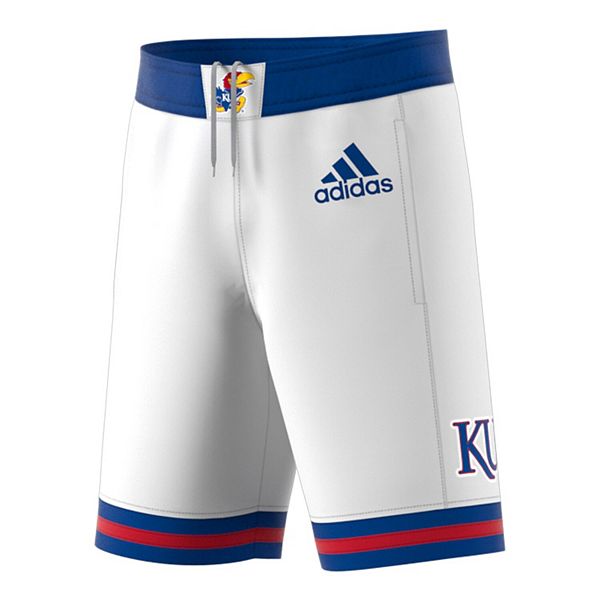 Men's adidas White Kansas Jayhawks Replica Basketball Shorts