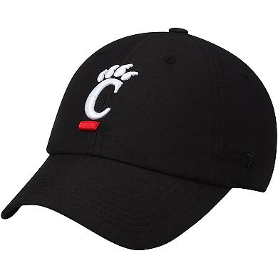 Men's Top of the World Black Cincinnati Bearcats Primary Logo Staple Adjustable Hat