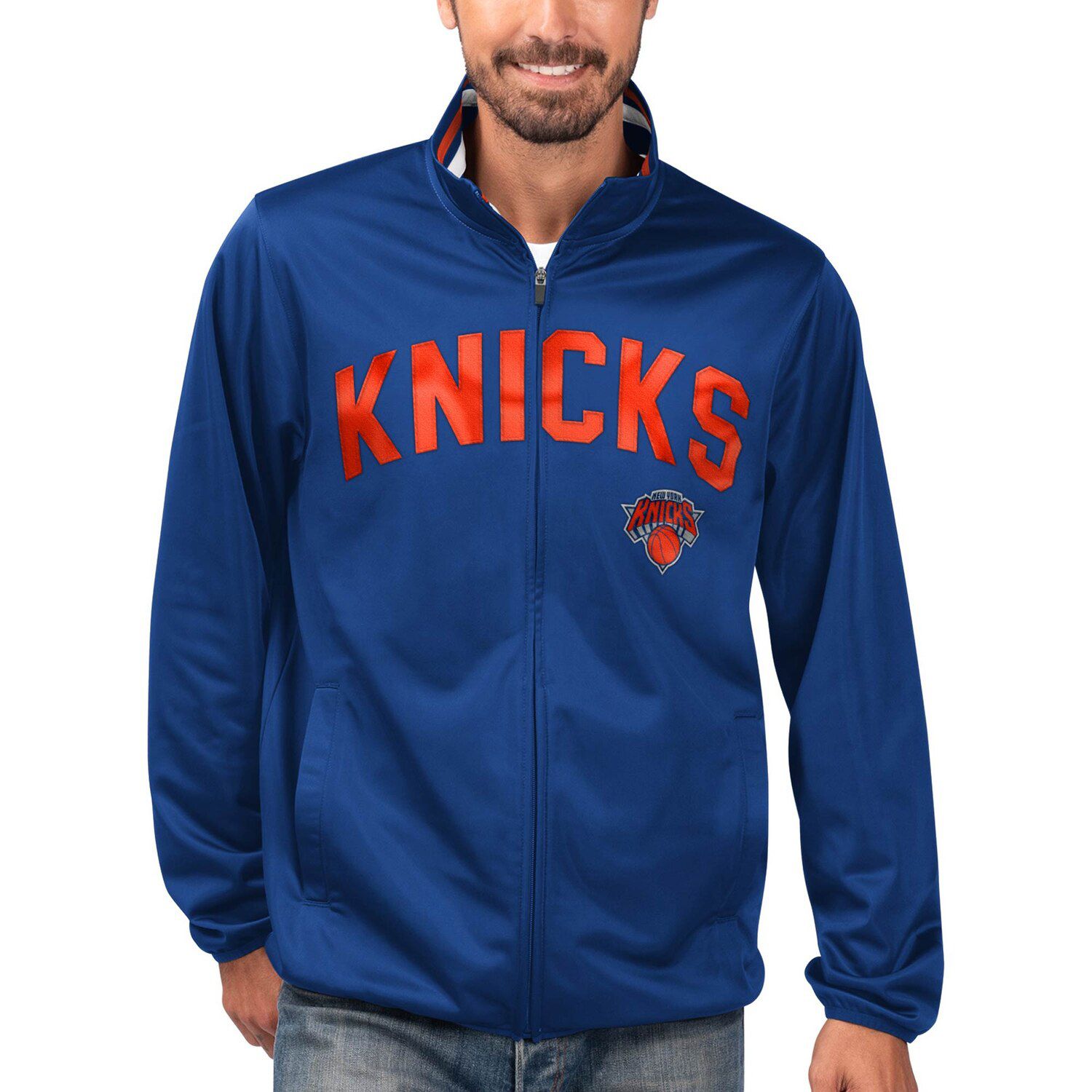 new york knicks denim jacket