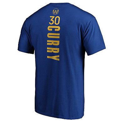 Men's Fanatics Branded Stephen Curry Royal Golden State Warriors Team Playmaker Name & Number T-Shirt