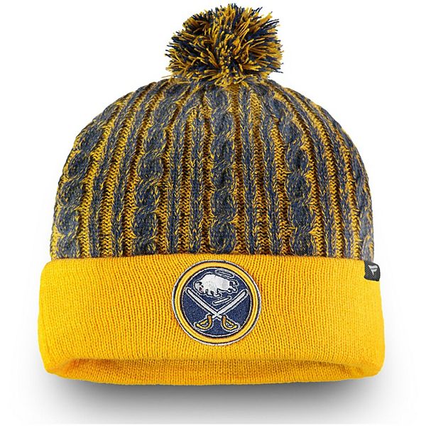 Women's Fanatics Branded Gold Buffalo Sabres Iconic Ace Cuffed Knit Hat ...
