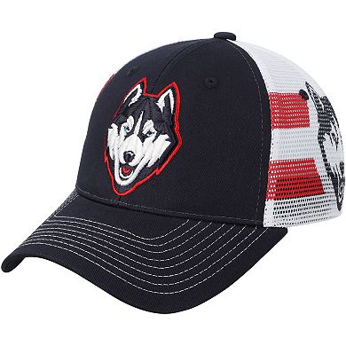 Men's Zephyr Navy UConn Huskies Doubletake Trucker Adjustable Hat