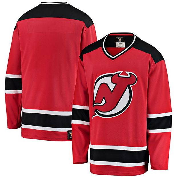 Women's adidas Red New Jersey Devils Contrast Long Sleeve T-Shirt