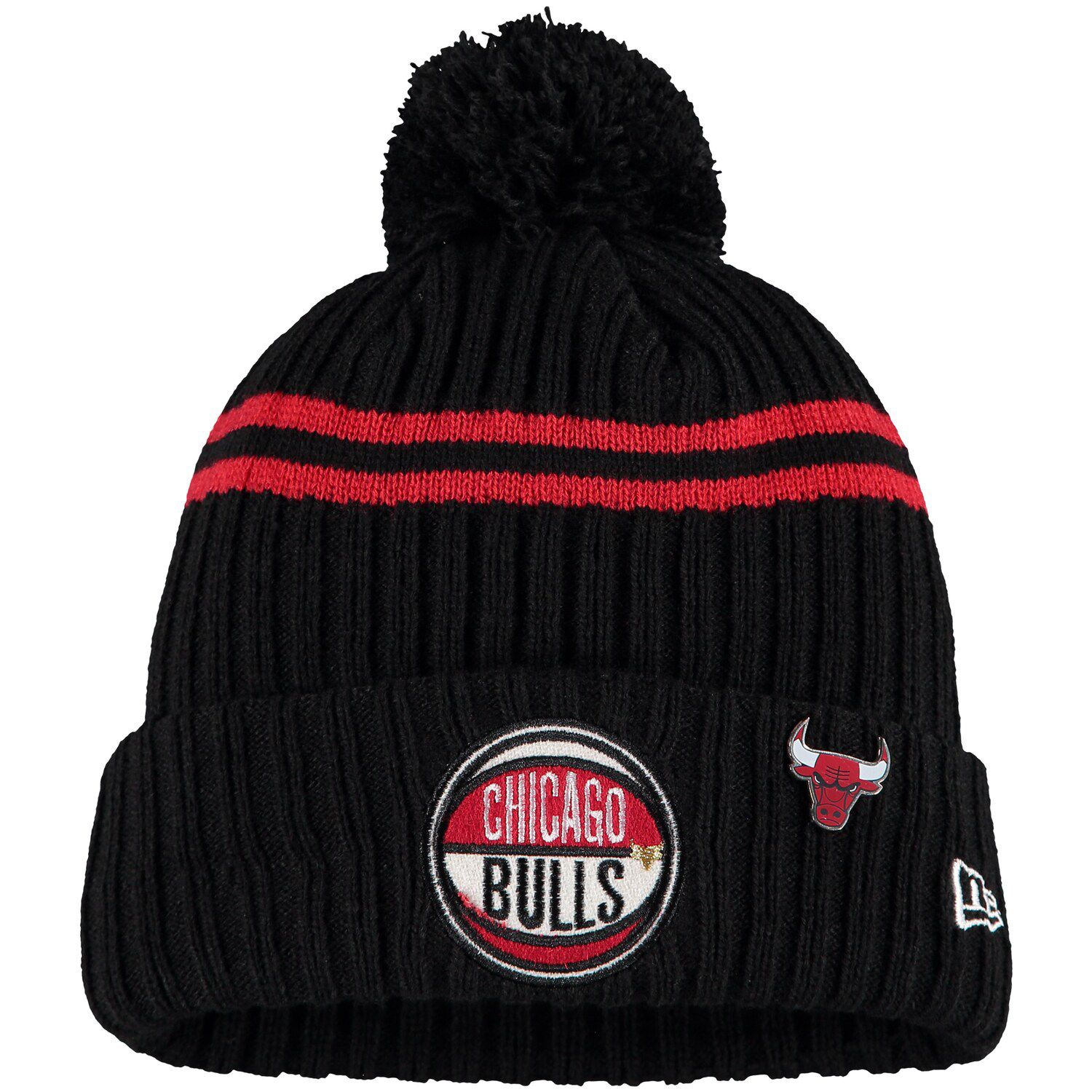 black chicago bulls hat
