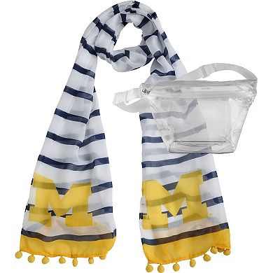 Michigan Wolverines Fanny Pack Scarf Set