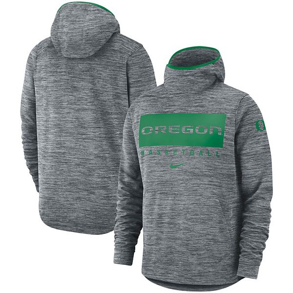 Men s Nike Gray Oregon Ducks Basketball Spotlight Pullover Hoodie