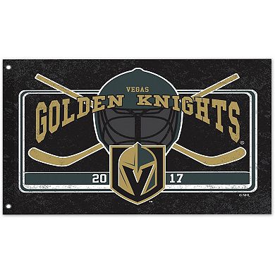 Vegas Golden Knights 36" x 52" Linen Estate Flag