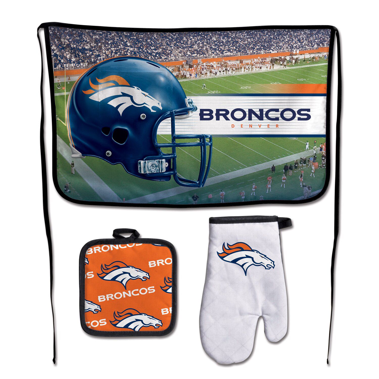 Denver Broncos Infant Tailgate Tutu Game Day Costume Set - Orange/White