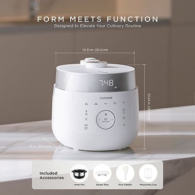CUCKOO 6-Cup IH Twin Pressure Rice Cooker