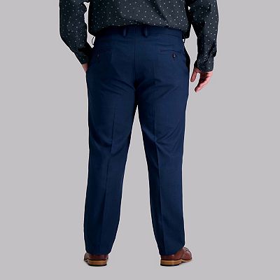 haggar men's premium comfort dress pant-straight fit flat front Haggar Premium Comfort Dress Pants in Silver