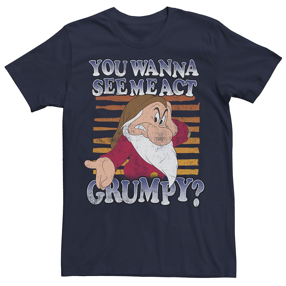 Disney's Snow White Grumpy You Wanna See Me Act Grumpy Men's Tee