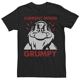 Disney's Snow White Grumpy Men's Current Mood Portrait Tee