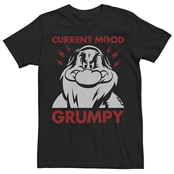 Disney's Snow White Grumpy Men's Current Mood Portrait Tee