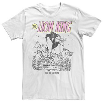Men's Disney's The Lion King Distressed Scar and Hyenas Tee