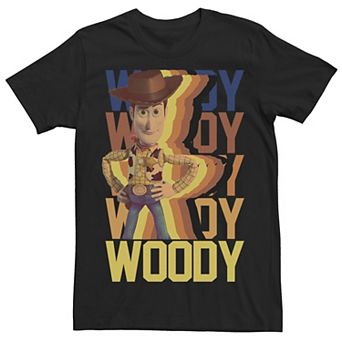 Disney / Pixar's Toy Story Woody Men's Name Stack Portrait Tee