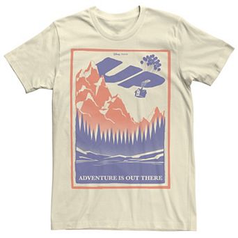 Disney / Pixar's Up Men's Adventure Is Out There Poster Tee