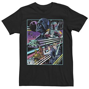 Men's Star Wars Retro Collage Poster Tee
