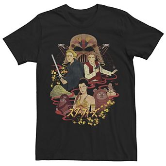 Men's Star Wars Kanji Character Poster Tee