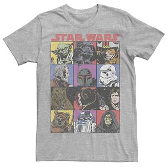 Men's Star Wars Comic Strip Cartoon Group Tee