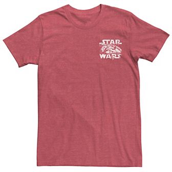 Men's Star Wars Millennium Falcon Logo Stamp Tee