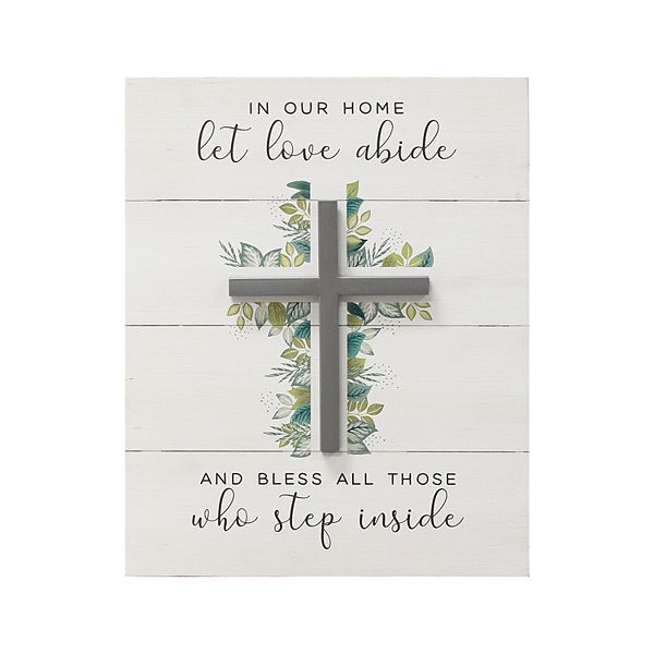Stratton Home Decor In Our Let Love Abide Wall Art - In Our Home Let Love Abide Wall Decor