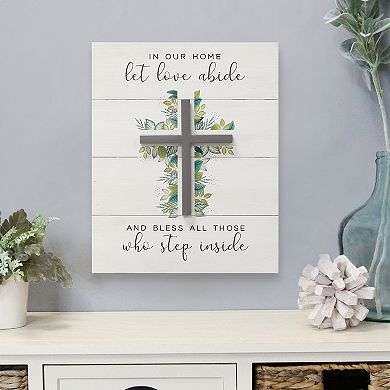 Stratton Home Decor In Our Home Let Love Abide Wall Art